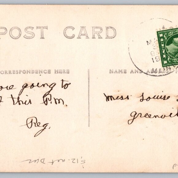 Postcard Posted Maine Box Mill Gilford Me #1234 - Picture 2 of 2